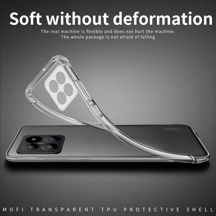 For Xiaomi 14 MOFI Ming Series Ultra-thin TPU Phone Case(Transparent) - 14 Cases by MOFI | Online Shopping South Africa | PMC Jewellery