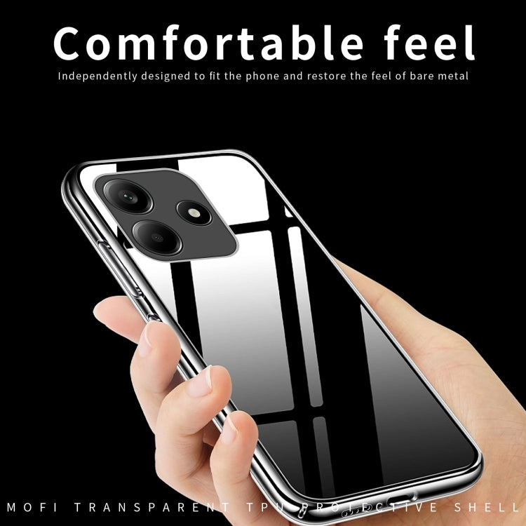 For Xiaomi Redmi Note 14 5G MOFI Ming Series Ultra-thin TPU Phone Case(Transparent) - Note 14 Cases by MOFI | Online Shopping South Africa | PMC Jewellery | Buy Now Pay Later Mobicred