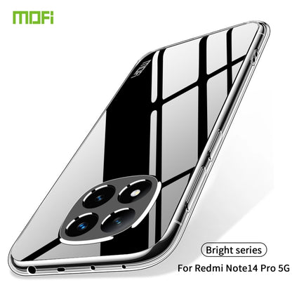 For Xiaomi Redmi Note 14 Pro 5G MOFI Ming Series Ultra-thin TPU Phone Case(Transparent) - Note 14 Pro Cases by MOFI | Online Shopping South Africa | PMC Jewellery | Buy Now Pay Later Mobicred