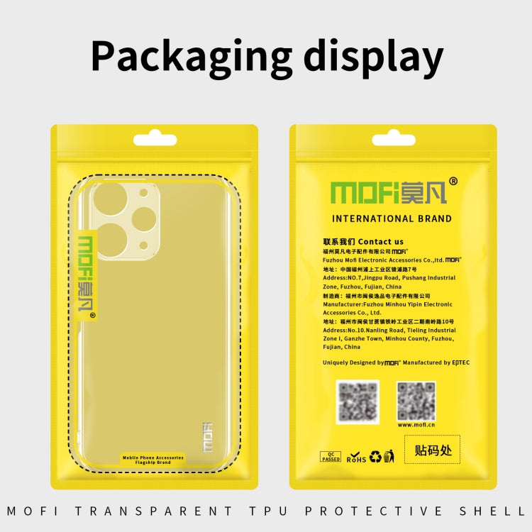 ForXiaomi Redmi Turbo 3 MOFI Ming Series Ultra-thin TPU Phone Case(Transparent) - Xiaomi Cases by MOFI | Online Shopping South Africa | PMC Jewellery | Buy Now Pay Later Mobicred