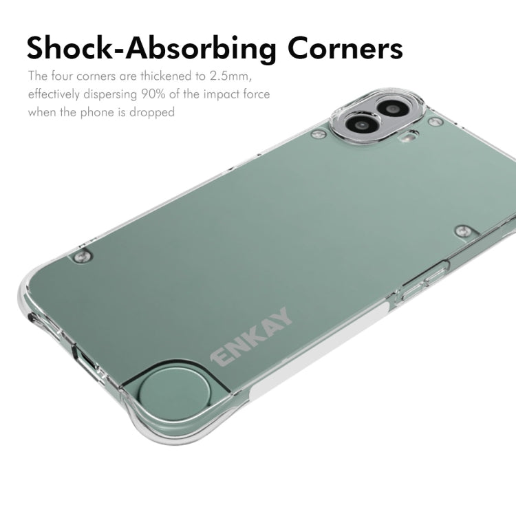 For Nothing CMF Phone 1 ENKAY Hat-Prince Transparent TPU Shockproof Phone Case - More Brand by ENKAY | Online Shopping South Africa | PMC Jewellery | Buy Now Pay Later Mobicred