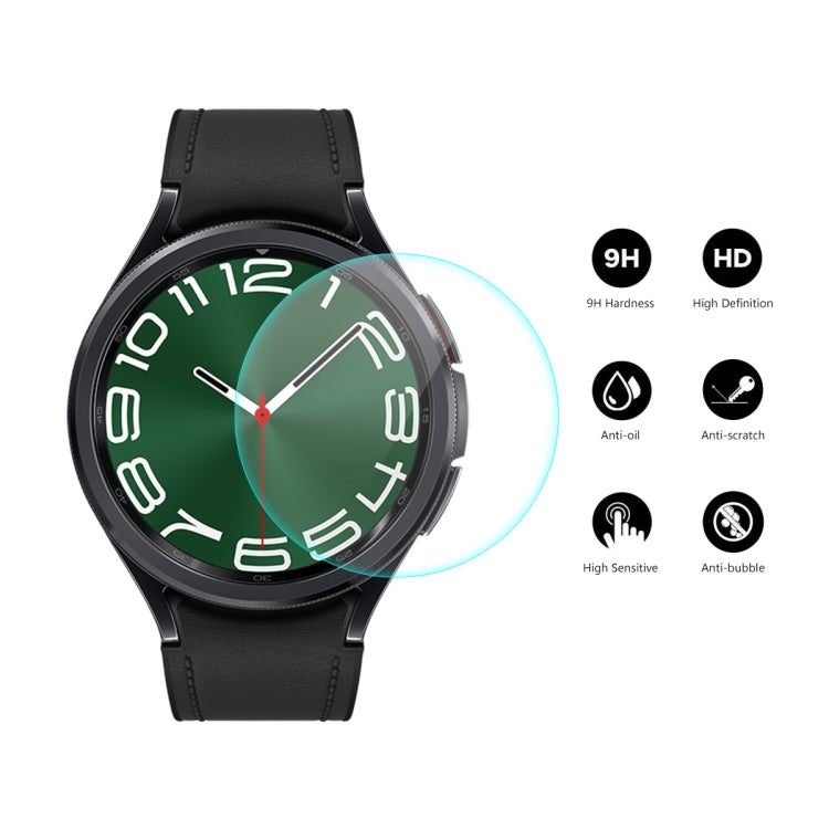 For Samsung Galaxy Watch6 Classic 47mm 5pcs ENKAY 0.2mm 9H Tempered Glass Screen Protector Watch Film - Screen Protector by ENKAY | Online Shopping South Africa | PMC Jewellery