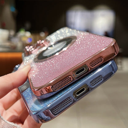 For iPhone 14 Pro MagSafe Gradient Glitter Electroplating TPU Phone Case(Silvery) - iPhone 14 Pro Cases by PMC Jewellery | Online Shopping South Africa | PMC Jewellery