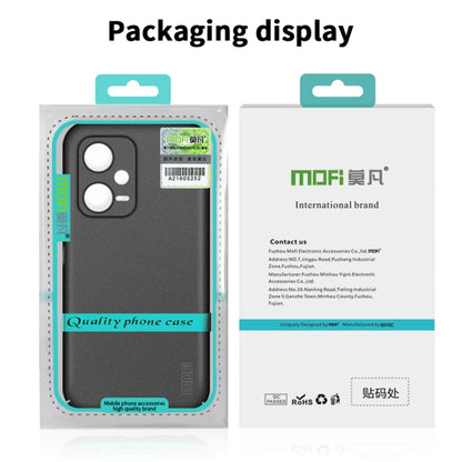 For Xiaomi Redmi Note 12 Global /Poco X5 5G MOFI Fandun Series Frosted PC Ultra-thin All-inclusive Phone Case(Gray) - Xiaomi Cases by MOFI | Online Shopping South Africa | PMC Jewellery