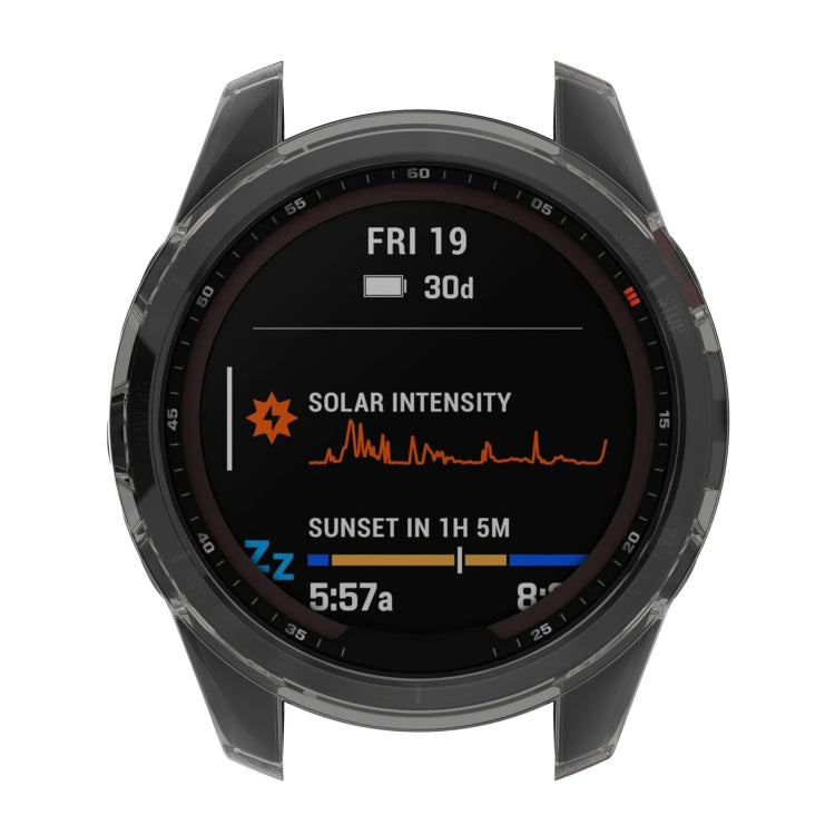 For Garmin Epix Pro 47mm Half-Package TPU Watch Protective Case(Transparent) - Watch Cases by PMC Jewellery | Online Shopping South Africa | PMC Jewellery