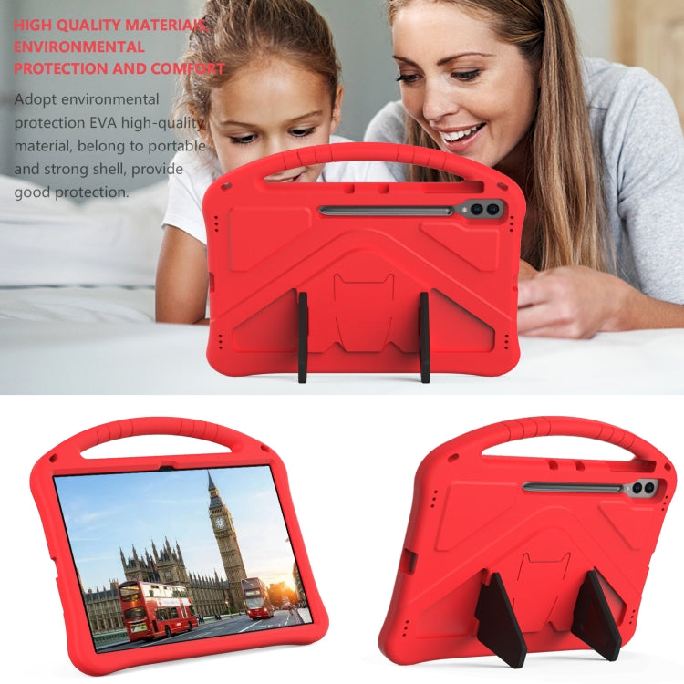 For Samsung Galaxy Tab S9 Ultra EVA Shockproof Tablet Case with Holder(Red) - Galaxy Tab S9 Ultra Cases by PMC Jewellery | Online Shopping South Africa | PMC Jewellery | Buy Now Pay Later Mobicred