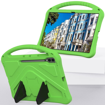 For Samsung Galaxy Tab S9 Ultra EVA Shockproof Tablet Case with Holder(Green) - Galaxy Tab S9 Ultra Cases by PMC Jewellery | Online Shopping South Africa | PMC Jewellery | Buy Now Pay Later Mobicred