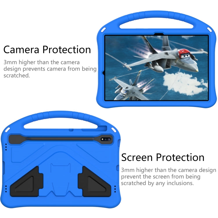 For Samsung Galaxy Tab S10+ 12.4 EVA Shockproof Tablet Case with Holder(Blue) - Tab S10+ Cases by PMC Jewellery | Online Shopping South Africa | PMC Jewellery | Buy Now Pay Later Mobicred