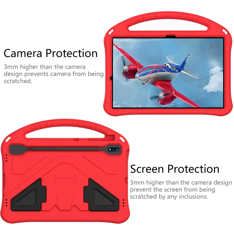 For Samsung Galaxy Tab S10+ 12.4 EVA Shockproof Tablet Case with Holder(Red) - Tab S10+ Cases by PMC Jewellery | Online Shopping South Africa | PMC Jewellery | Buy Now Pay Later Mobicred