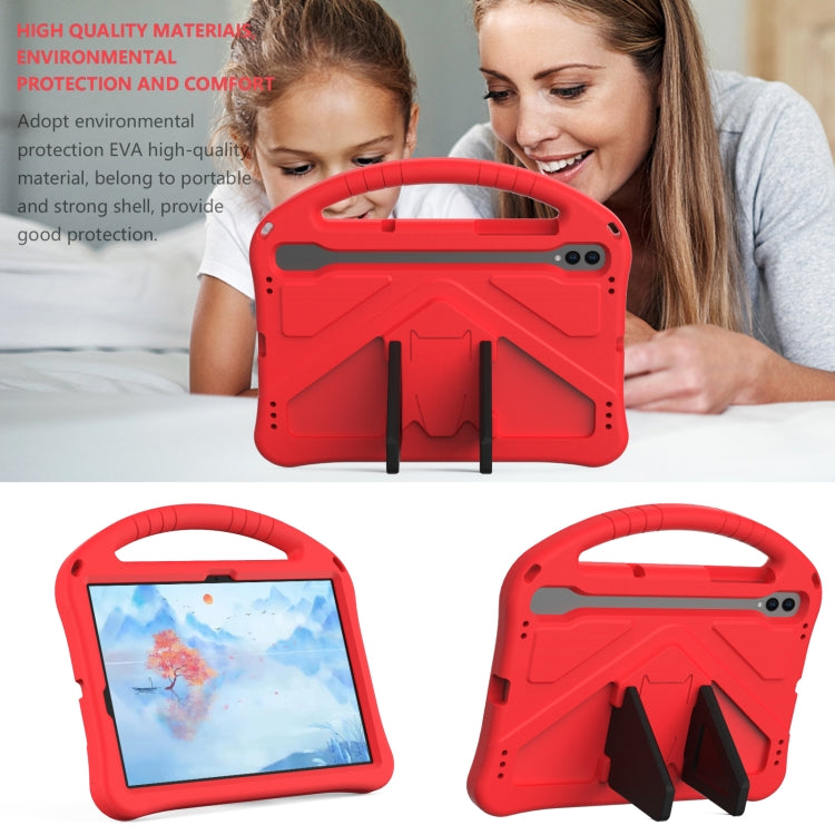 For Samsung Galaxy Tab S10 EVA Shockproof Tablet Case with Holder(Red) - Tab S10 Cases by PMC Jewellery | Online Shopping South Africa | PMC Jewellery | Buy Now Pay Later Mobicred