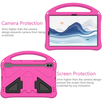 For Samsung Galaxy Tab S10 EVA Shockproof Tablet Case with Holder(Rose Red) - Tab S10 Cases by PMC Jewellery | Online Shopping South Africa | PMC Jewellery | Buy Now Pay Later Mobicred