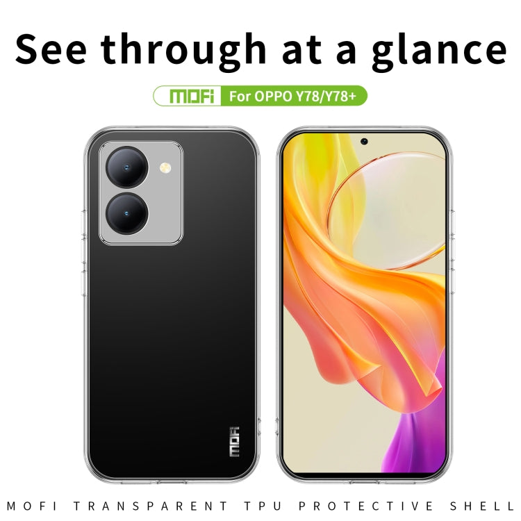 For vivo Y78 / Y78+/ V29 Lite Global MOFI Ming Series Ultra-thin TPU Phone Case(Transparent) - vivo Cases by MOFI | Online Shopping South Africa | PMC Jewellery