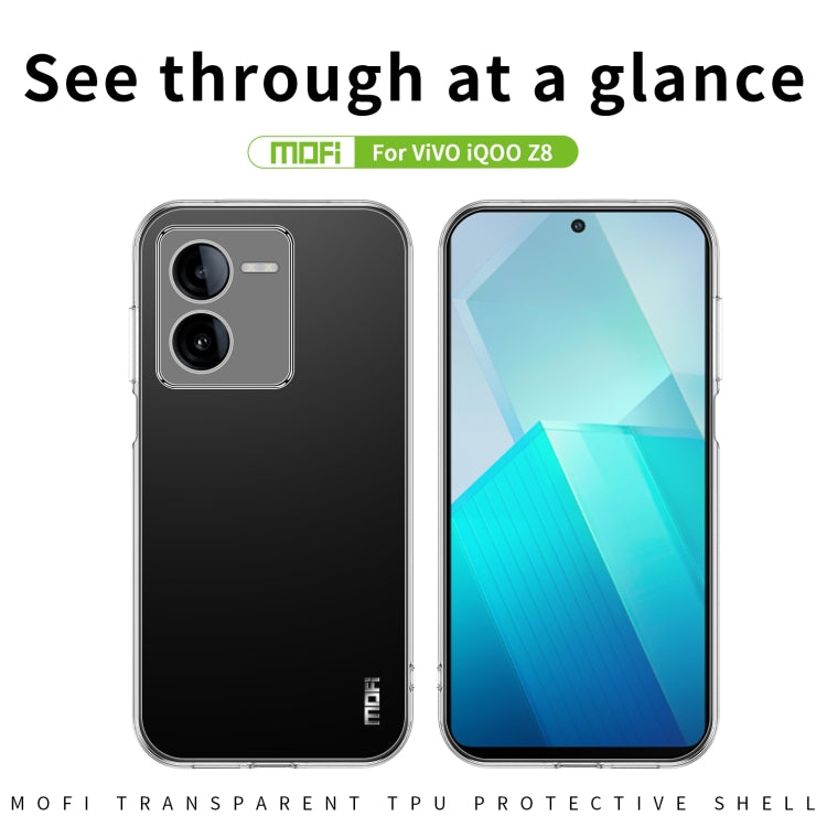 For vivo  iQOO Z8 MOFI Ming Series Ultra-thin TPU Phone Case(Transparent) - vivo Cases by MOFI | Online Shopping South Africa | PMC Jewellery