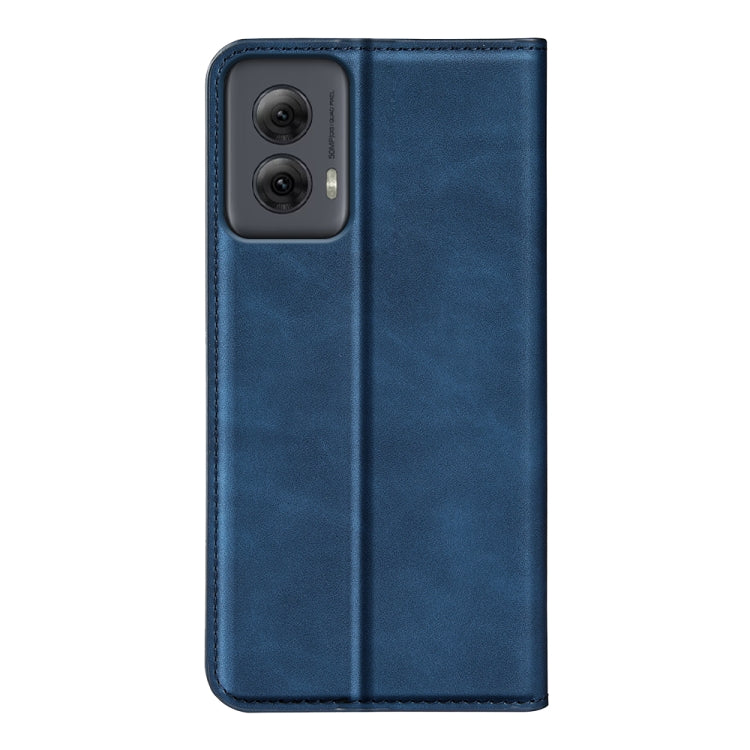 For Motorola Moto G Power 5G 2024 Retro-skin Magnetic Suction Leather Phone Case(Dark Blue) - Motorola Cases by PMC Jewellery | Online Shopping South Africa | PMC Jewellery | Buy Now Pay Later Mobicred