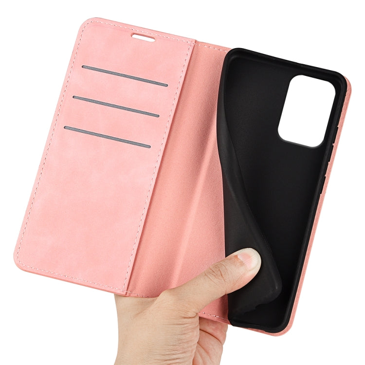 For Motorola Moto G 5G 2024 Retro-skin Magnetic Suction Leather Phone Case(Pink) - Motorola Cases by PMC Jewellery | Online Shopping South Africa | PMC Jewellery | Buy Now Pay Later Mobicred