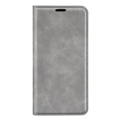 For Motorola Edge 5G 2024 Retro-skin Magnetic Suction Leather Phone Case(Grey) - Motorola Cases by PMC Jewellery | Online Shopping South Africa | PMC Jewellery | Buy Now Pay Later Mobicred