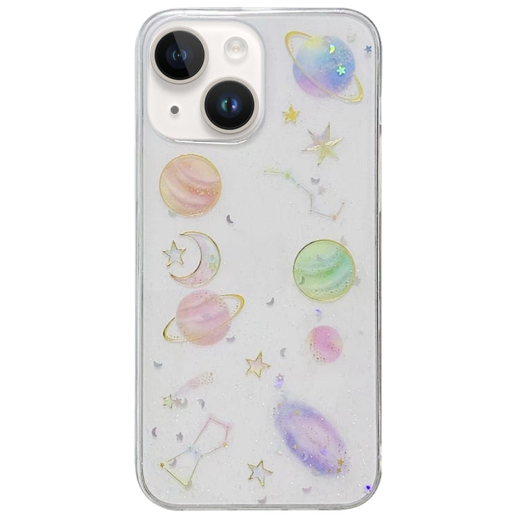 For iPhone 16 Pro Max Cosmic Star Glitter Epoxy TPU Phone Case(Transparent) - iPhone 16 Pro Max Cases by PMC Jewellery | Online Shopping South Africa | PMC Jewellery | Buy Now Pay Later Mobicred