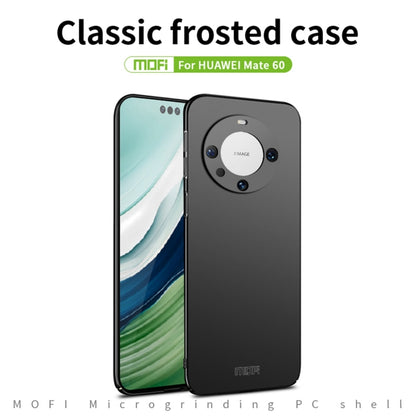 For Huawei Mate 60 MOFI Micro-Frosted PC Ultra-thin Hard Phone Case(Black) - Huawei Cases by MOFI | Online Shopping South Africa | PMC Jewellery