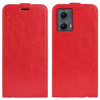 For Motorola Edge 5G 2024 R64 Texture Single Vertical Flip Leather Phone Case(Red) - Motorola Cases by PMC Jewellery | Online Shopping South Africa | PMC Jewellery | Buy Now Pay Later Mobicred