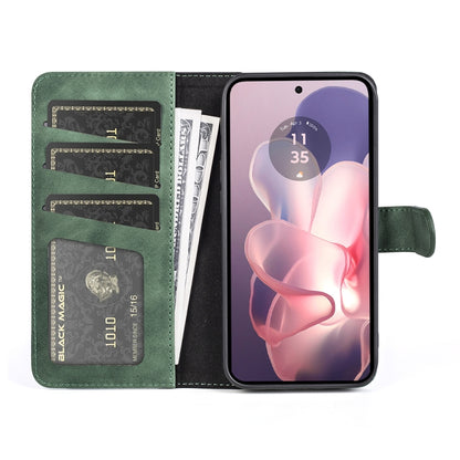 For Motolora Moto G Power 5G 2024 Stitching Horizontal Flip Leather Phone Case(Green) - Motorola Cases by PMC Jewellery | Online Shopping South Africa | PMC Jewellery | Buy Now Pay Later Mobicred