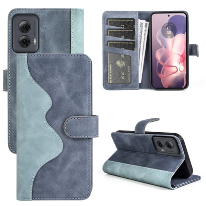 For Motolora Moto G Power 5G 2024 Stitching Horizontal Flip Leather Phone Case(Blue) - Motorola Cases by PMC Jewellery | Online Shopping South Africa | PMC Jewellery | Buy Now Pay Later Mobicred