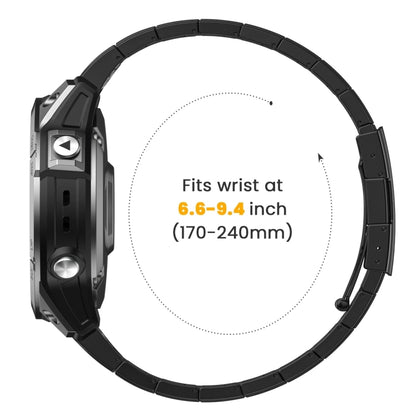 For Garmin Fenix 6 Pro GPS 22mm Titanium Alloy Quick Release Watch Band(Black) - Watch Bands by PMC Jewellery | Online Shopping South Africa | PMC Jewellery