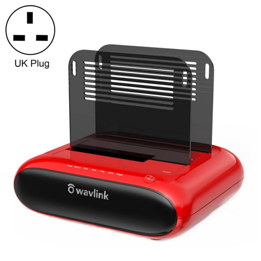 Wavlink ST341U Dual Bay External Hard Drive Docking Station Support Offline Clone Function(UK Plug) - HDD Enclosure by WAVLINK | Online Shopping South Africa | PMC Jewellery | Buy Now Pay Later Mobicred