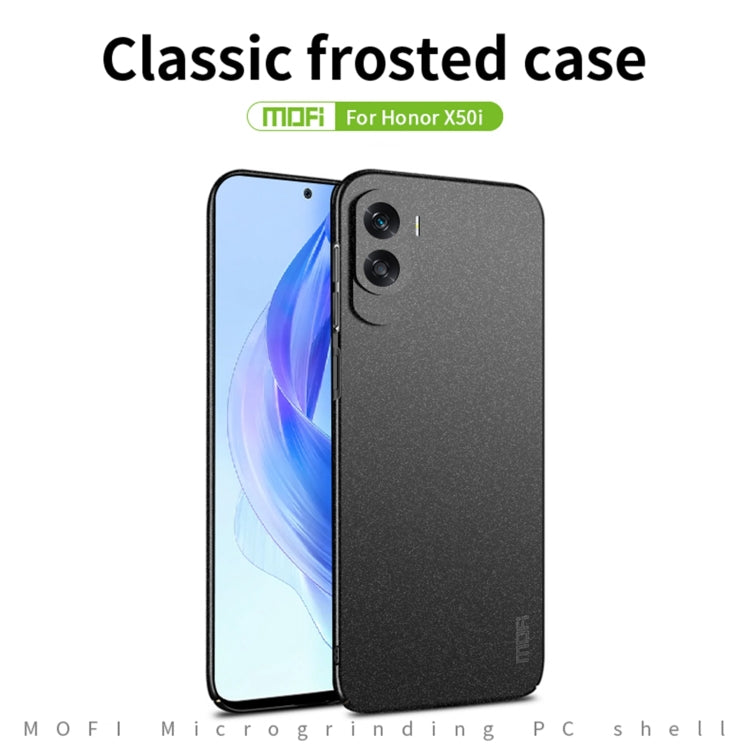 For Honor X50i / 90 Lite MOFI Fandun Series Frosted PC Ultra-thin All-inclusive Phone Case(Gray) - Honor Cases by MOFI | Online Shopping South Africa | PMC Jewellery