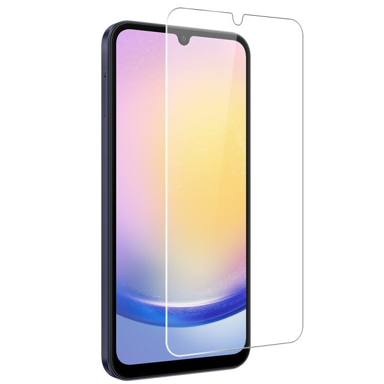 For Samsung Galaxy A25 5G NORTHJO Transparent TPU Phone Case with Tempered Glass Film(Transparent) - Galaxy Phone Cases by NORTHJO | Online Shopping South Africa | PMC Jewellery