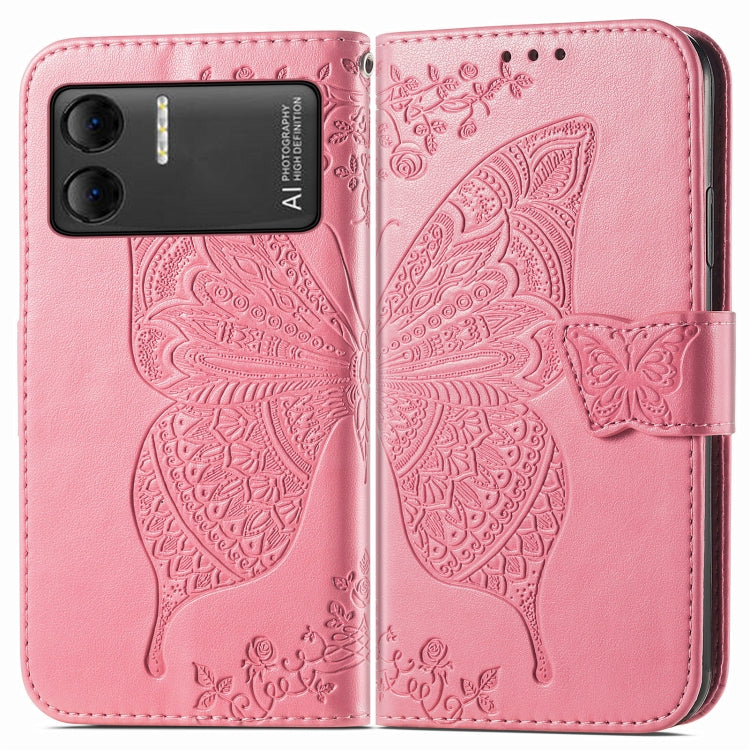 For DOOGEE X98 Pro / X98 Butterfly Love Flower Embossed Leather Phone Case(Pink) - Doogee Cases by PMC Jewellery | Online Shopping South Africa | PMC Jewellery | Buy Now Pay Later Mobicred