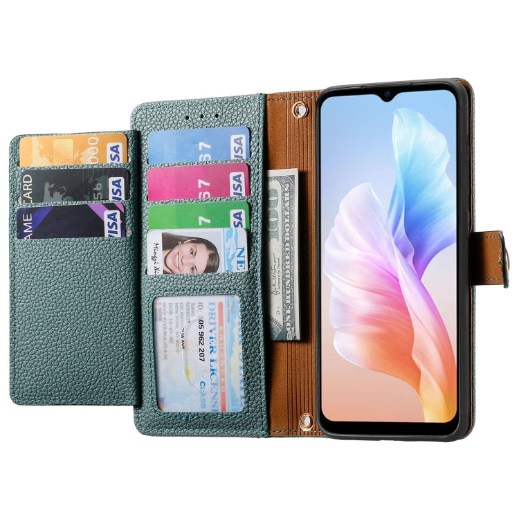 For DOOGEE X98 Pro / X98 Love Zipper Lanyard Leather Phone Case(Green) - Doogee Cases by PMC Jewellery | Online Shopping South Africa | PMC Jewellery | Buy Now Pay Later Mobicred