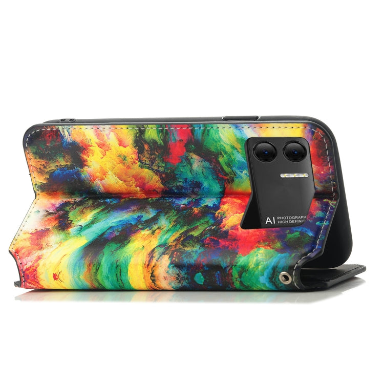 For DOOGEE X98 Pro / X98 CaseNeo Colorful Magnetic Leather Phone Case(Colorful  Cloud) - Doogee Cases by PMC Jewellery | Online Shopping South Africa | PMC Jewellery | Buy Now Pay Later Mobicred