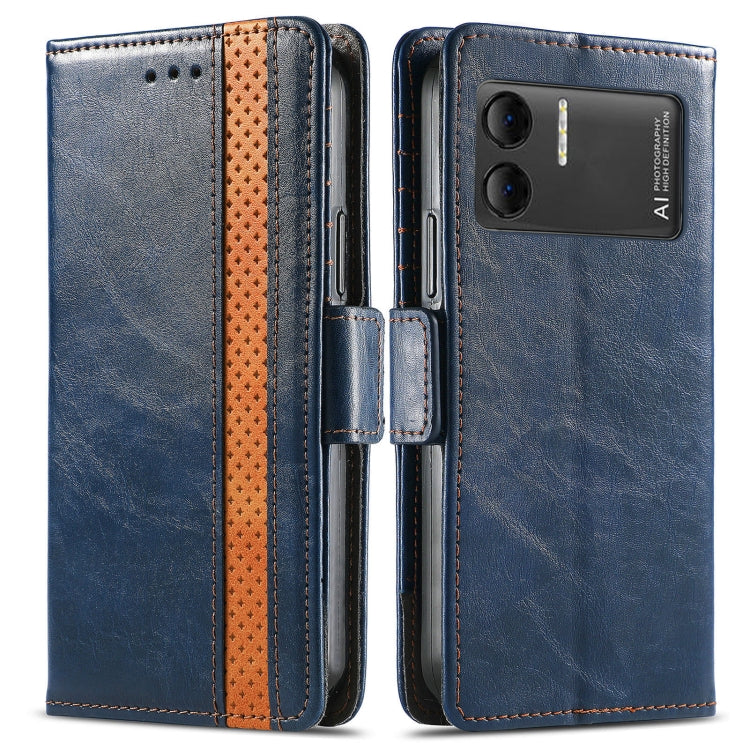 For DOOGEE X98 Pro / X98 CaseNeo Splicing Dual Magnetic Buckle Leather Phone Case(Blue) - Doogee Cases by PMC Jewellery | Online Shopping South Africa | PMC Jewellery | Buy Now Pay Later Mobicred