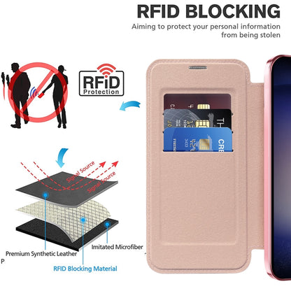 For Samsung Galaxy S25+ 5G Shield MagSafe RFID Anti-theft Rhombus Leather Phone Case(Pink) - Galaxy S25+ 5G Cases by PMC Jewellery | Online Shopping South Africa | PMC Jewellery | Buy Now Pay Later Mobicred