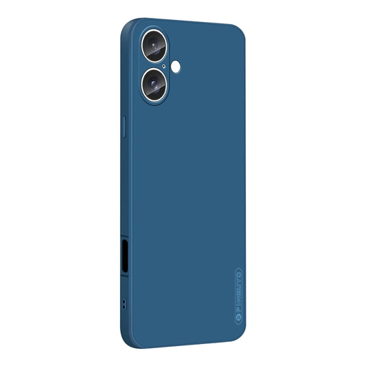 For iPhone 16 PINWUYO Sense Series Liquid Silicone TPU Phone Case(Blue) - iPhone 16 Cases by PINWUYO | Online Shopping South Africa | PMC Jewellery | Buy Now Pay Later Mobicred