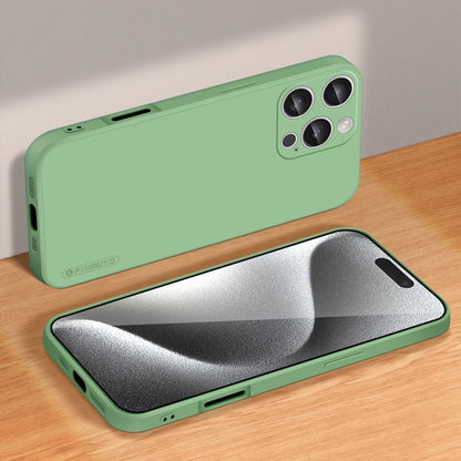 For iPhone 16 Pro PINWUYO Sense Series Liquid Silicone TPU Phone Case(Green) - iPhone 16 Pro Cases by PINWUYO | Online Shopping South Africa | PMC Jewellery | Buy Now Pay Later Mobicred