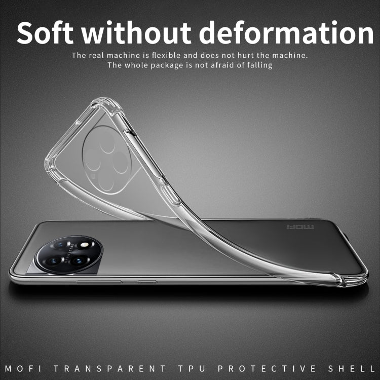 For OnePlus Ace 2 Pro MOFI Ming Series Transparent Ultra-thin TPU Phone Case(Transparent) - OnePlus Cases by MOFI | Online Shopping South Africa | PMC Jewellery