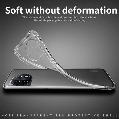 For OnePlus 12 MOFI Ming Series Transparent Ultra-thin TPU Phone Case(Transparent) - OnePlus Cases by MOFI | Online Shopping South Africa | PMC Jewellery