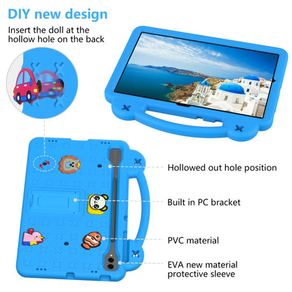 For Samsung Galaxy Tab S9+ 12.4 X810 Handle Kickstand Children EVA Shockproof Tablet Case(Sky Blue) - Galaxy Tab S9+ Cases by PMC Jewellery | Online Shopping South Africa | PMC Jewellery | Buy Now Pay Later Mobicred