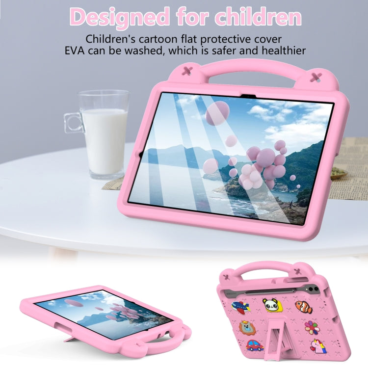 For Samsung Galaxy Tab S10+12.4 X820 Handle Kickstand Children EVA Shockproof Tablet Case(Pink) - Tab S10+ Cases by PMC Jewellery | Online Shopping South Africa | PMC Jewellery | Buy Now Pay Later Mobicred