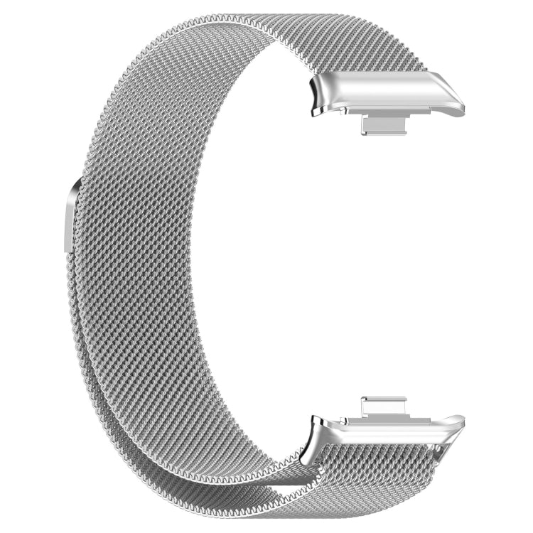 For Xiaomi Mi Band 8 Pro Milan Magnetic Steel Mesh Watch Band(Silver) - Watch Bands by PMC Jewellery | Online Shopping South Africa | PMC Jewellery