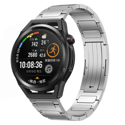 For Huawei Watch GT Runner 22mm I-Shaped Titanium Alloy Watch Band(Sliver) - Watch Bands by PMC Jewellery | Online Shopping South Africa | PMC Jewellery