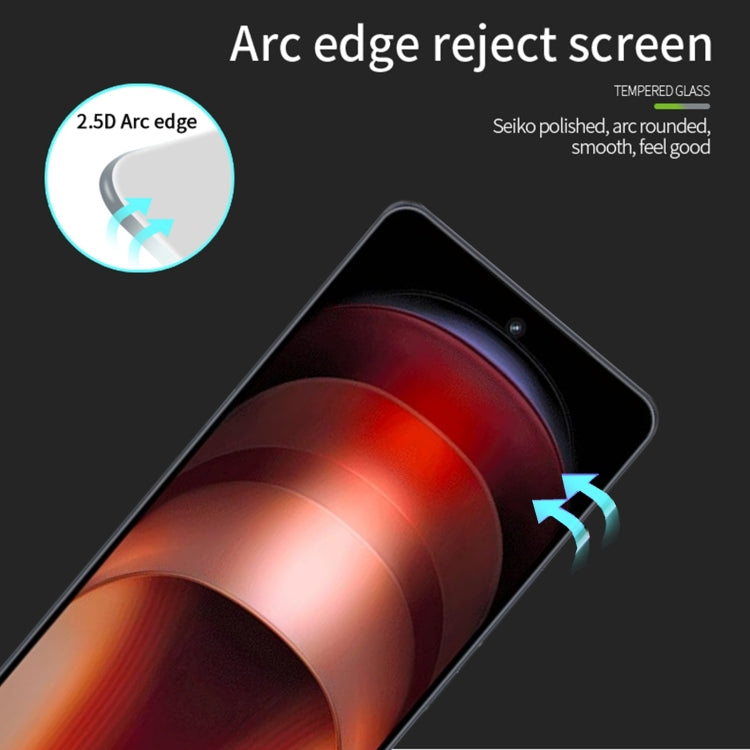 For vivo iQOO Neo9 / Neo9 Pro PINWUYO 9H 2.5D Full Screen Tempered Glass Film(Black) - iQOO Neo9 Tempered Glass by PINWUYO | Online Shopping South Africa | PMC Jewellery | Buy Now Pay Later Mobicred