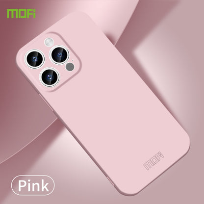 For iPhone 15 Pro MOFI Qin Series Skin Feel All-inclusive Silicone Phone Case(Pink) - iPhone 15 Pro Cases by MOFI | Online Shopping South Africa | PMC Jewellery