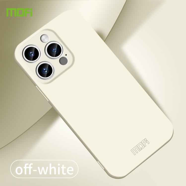 For iPhone 15 Pro MOFI Qin Series Skin Feel All-inclusive Silicone Phone Case(Beige) - iPhone 15 Pro Cases by MOFI | Online Shopping South Africa | PMC Jewellery