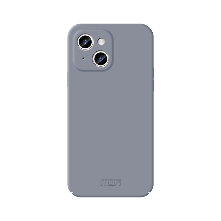 For iPhone 15 MOFI Qin Series Skin Feel All-inclusive Silicone Phone Case(Gray) - iPhone 15 Cases by MOFI | Online Shopping South Africa | PMC Jewellery