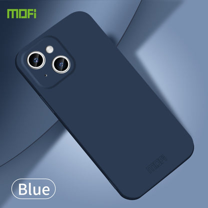 For iPhone 14 MOFI Qin Series Skin Feel All-inclusive PC Phone Case(Blue) - iPhone 14 Cases by MOFI | Online Shopping South Africa | PMC Jewellery