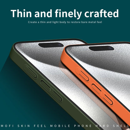 For iPhone 16 Pro MOFI Qin Series Skin Feel All-inclusive PC Phone Case(Green) - iPhone 16 Pro Cases by MOFI | Online Shopping South Africa | PMC Jewellery | Buy Now Pay Later Mobicred