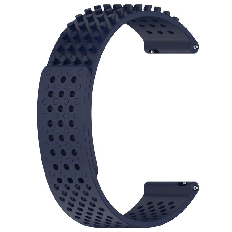 For Xiaomi MI Watch S1 Pro 22mm Holes Breathable 3D Dots Silicone Watch Band(Midnight Blue) - Watch Bands by PMC Jewellery | Online Shopping South Africa | PMC Jewellery