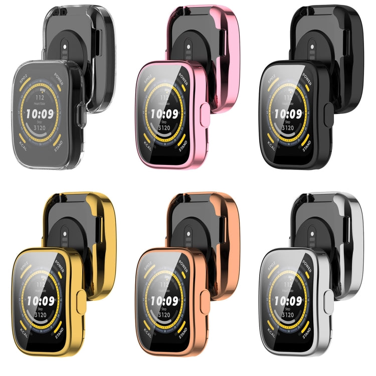 For Amazfit Bip 5 All-Inclusive TPU Protective Case(Pink) - Watch Cases by PMC Jewellery | Online Shopping South Africa | PMC Jewellery